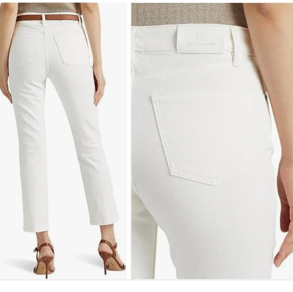 Lauren Ralph Lauren High-Rise Straight Ankle Jeans - Picture 2 of 12